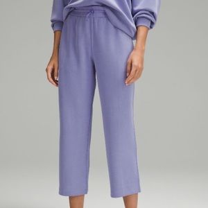 Softstreme High Rise Cropped Straight Leg Pant - Dark Lavender, Size 6